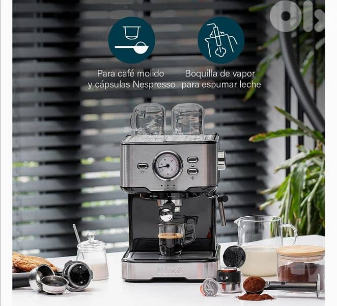 Princess 249412 Espresso + Capsule Machine  /4$delivery 8