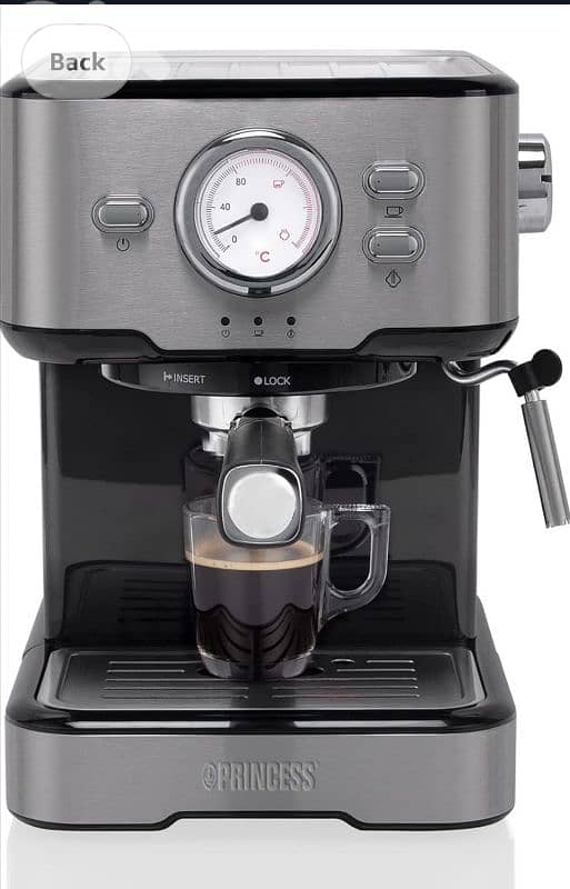 Princess 249412 Espresso + Capsule Machine  /4$delivery 17
