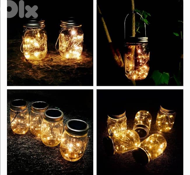 Aulaya 6 Pack 160 LED Solar Lantern for Outdoors, Garden, (Warm White) 3