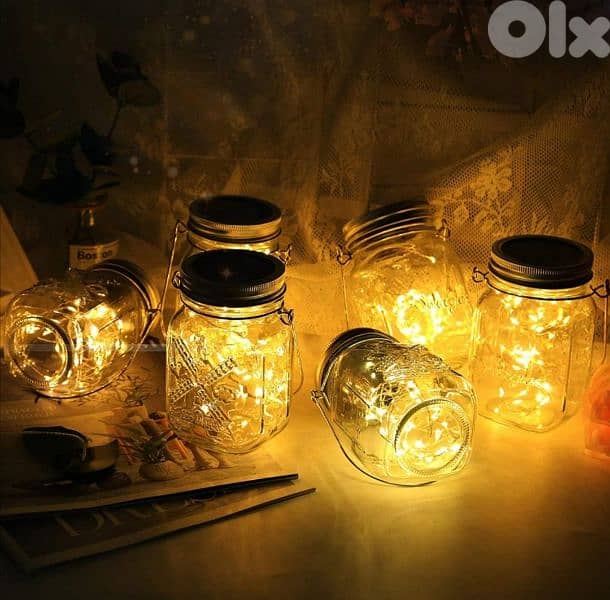 Aulaya 6 Pack 160 LED Solar Lantern for Outdoors, Garden, (Warm White) 8