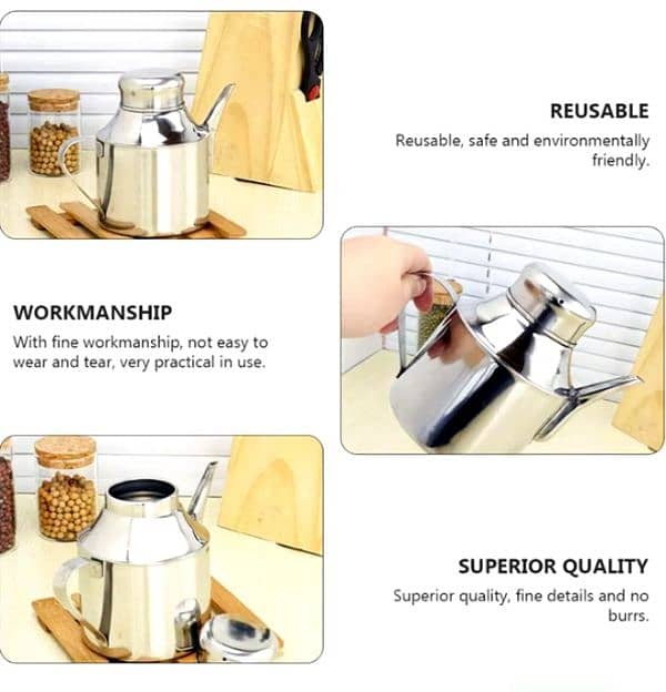 original stainless steel olive oil pot 1