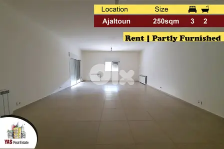 Ajaltoun 250m2 | Rent | Partly Furnished | Private Street | Flat | KH