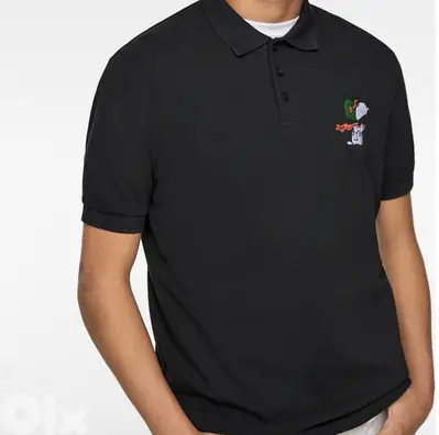 Zara - Snoopy Polo Black size L