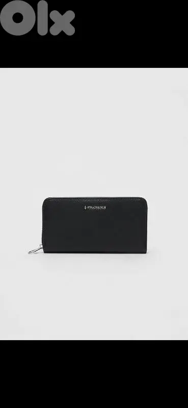 stradivarius wallet black