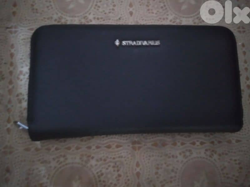stradivarius wallet black 12