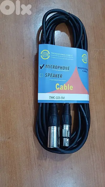 cable xlr 5m new not used