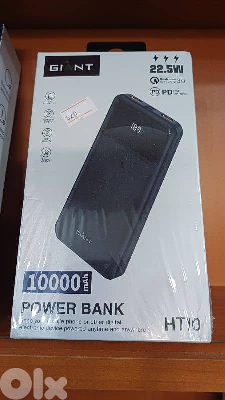 power bank 10000mah brand giant 22w 0