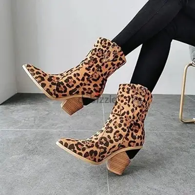 leopard boots