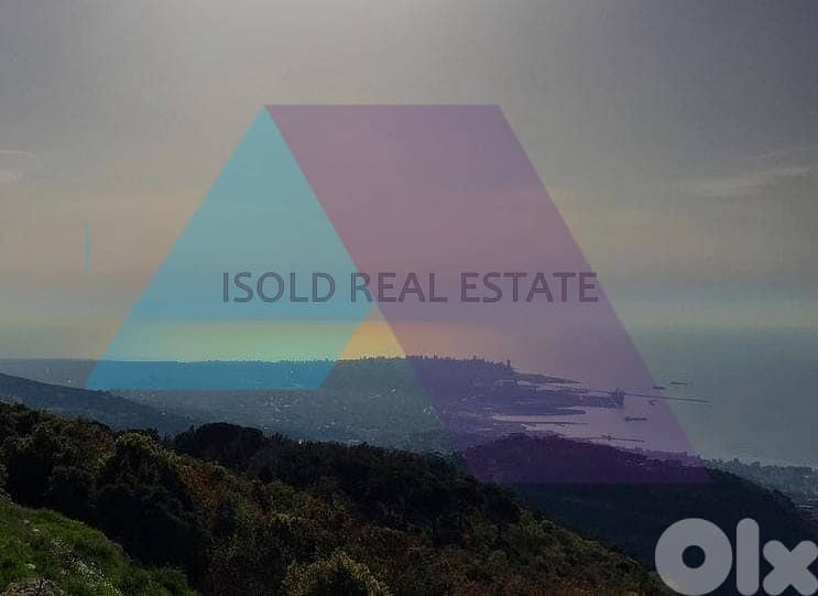 A 1200m2 Land having an open mountain/sea view for sale in Mar Chaaya 0