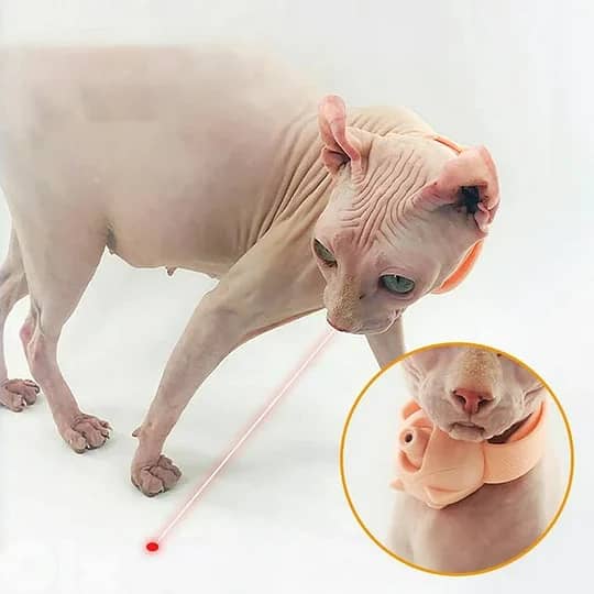 Cat collar toy build in led laser 0