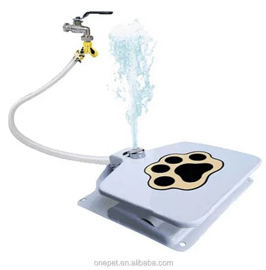 Outdoor automatic step on drinking fountain for dogs 3