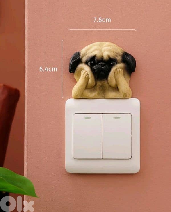 cute puppy wall decoration 0