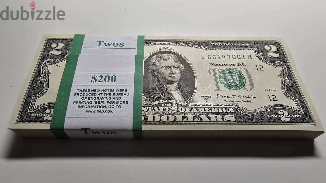 2 Dollars x 97 Pcs Bundle NEW MINT 2