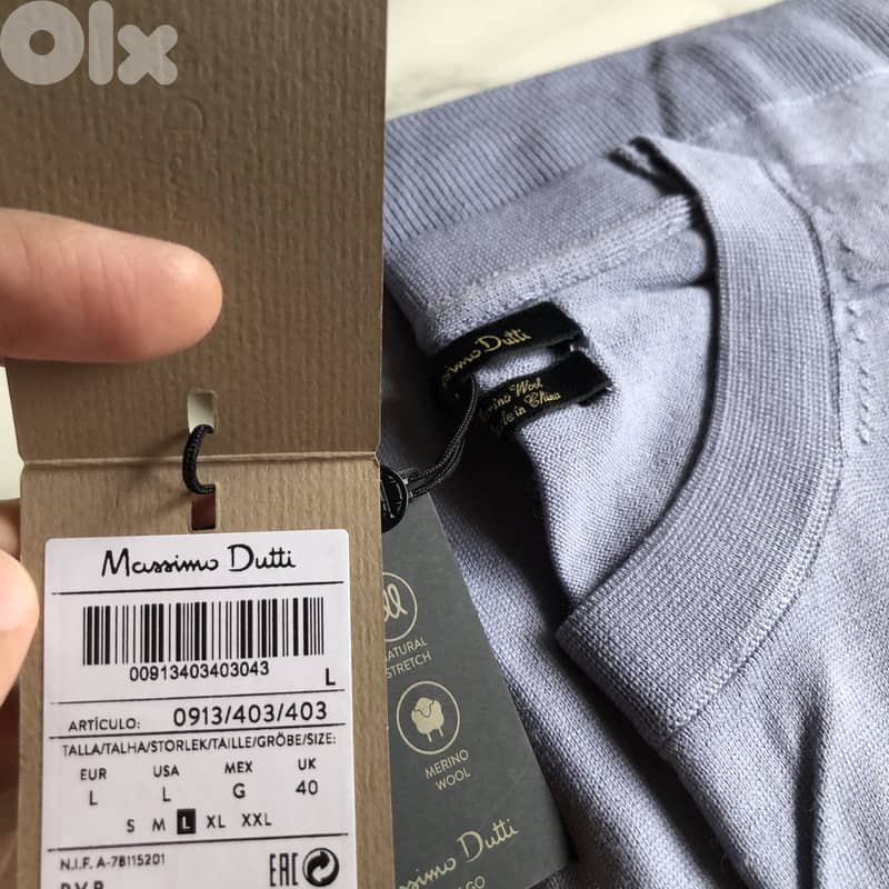 Massimo Dutti Knit Tshirt - size L 0