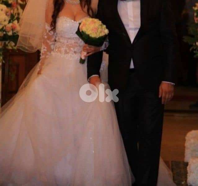 Wedding gown and Groom suit 0