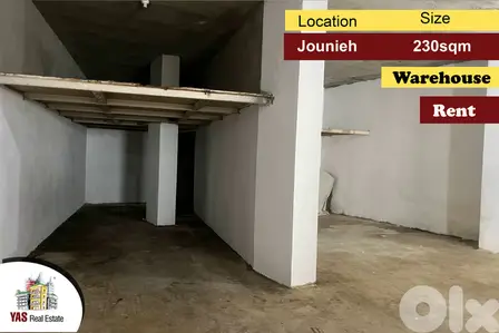 Jounieh 230m2 | Warehouse | Rent | Prime Location | Catch | ELO |
