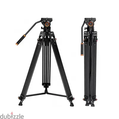 K&F 72"/1.8m Video Tripod Aluminum Transverse Center Column KF09.121