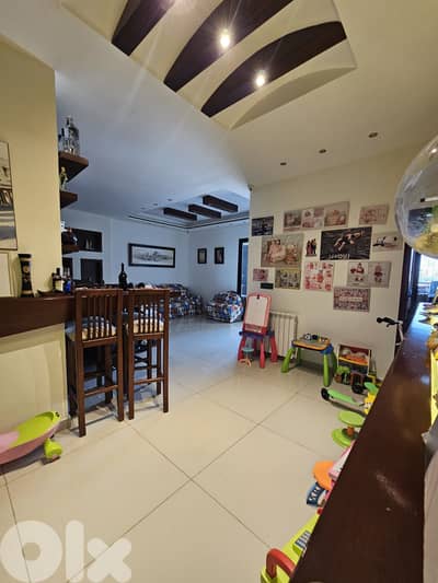 DECORATED APARTMENT IN AWKAR PRIME (190Sq) WITH GARDEN+VIEW, (AW-106)