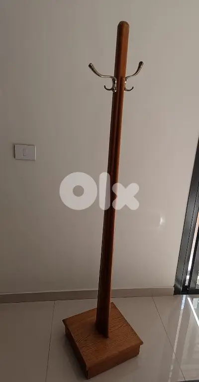 wooden coat rack