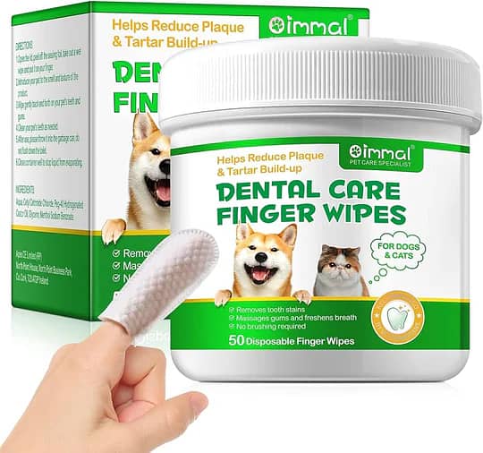 Dental Care Organic Pet Glove Wipes 1