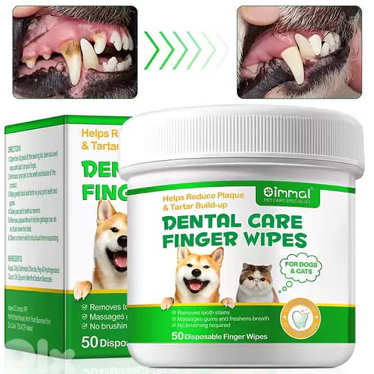 Dental Care Organic Pet Glove Wipes 2