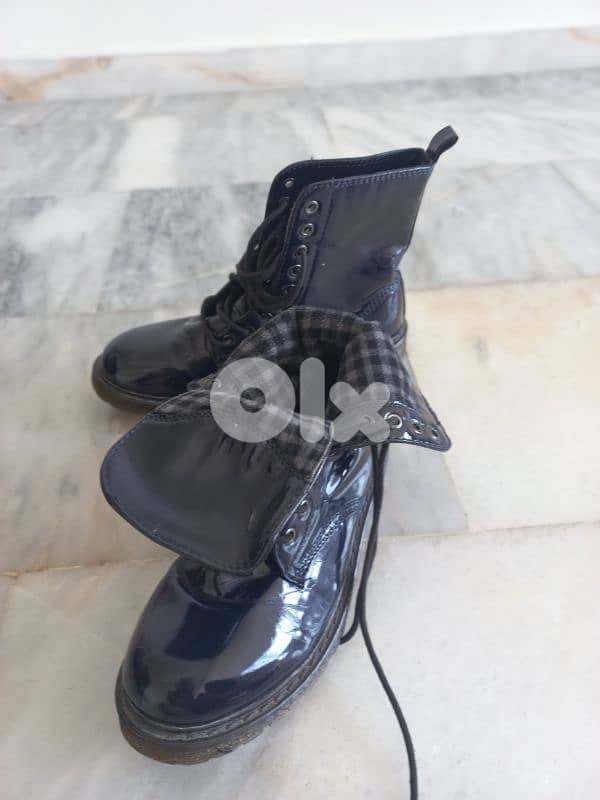 Dark Blue Boots,Size 40 2