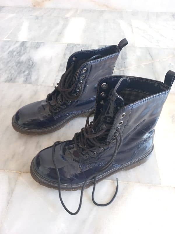 Dark Blue Boots,Size 40 4