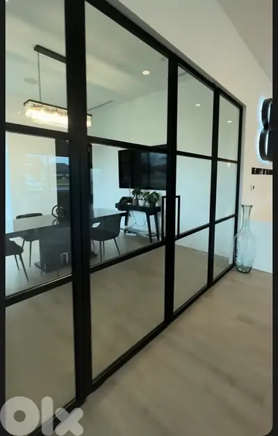 Open space office corporate building equipped