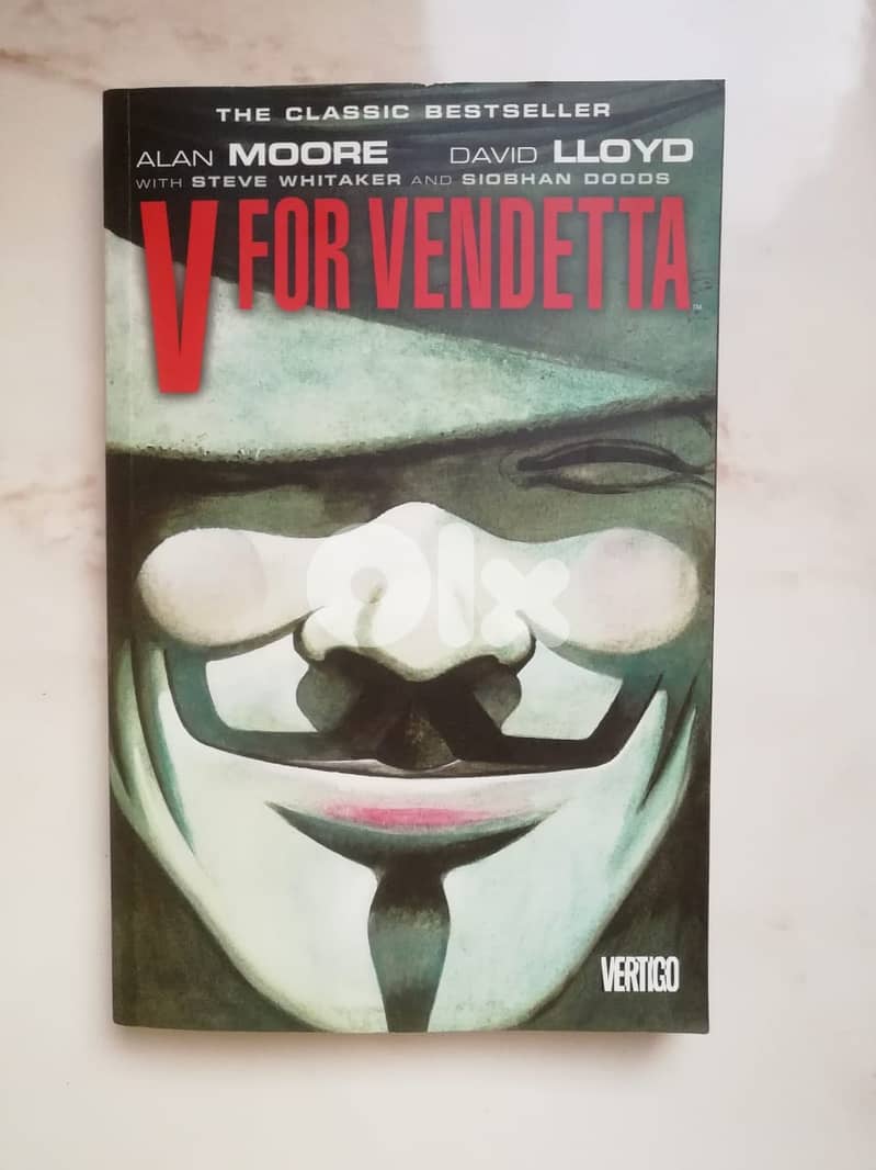 V for Vendetta Vertigo DC Comics Graphic Novel . Alan Moore David Llo 0
