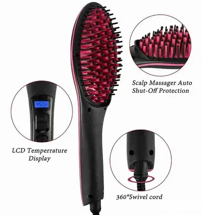 Hair Straightener Brush, 180 C
