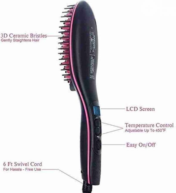 Hair Straightener Brush, 180 C 2