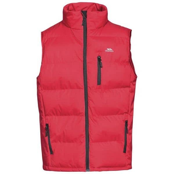 Trespass Padded Waterproof Clasp Gilet Vest Red 4