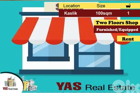 Kaslik 100m2 | Shop | Rent | Furnished/Equipped | Ideal Investment|EH
