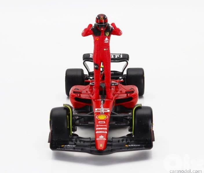 Ferrari SF23 (Carlos Sainz Jr #55) diecast car model 1:24 5
