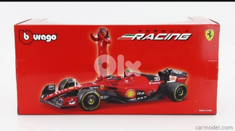 Ferrari SF23 (Carlos Sainz Jr #55) diecast car model 1:24 10