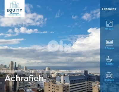 200 SQM Apartment For Sale In Achrafiehشقة للبيع في الاشرفية #JZ114224