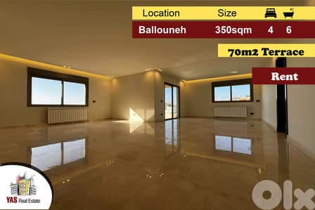 Ballouneh 350m2 | Duplex | Rent |Panoramic Sea View |Prime Location|KS
