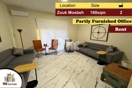 Zouk mosbeh 160m2 | Office | Partly Furnished | Rent | CN |