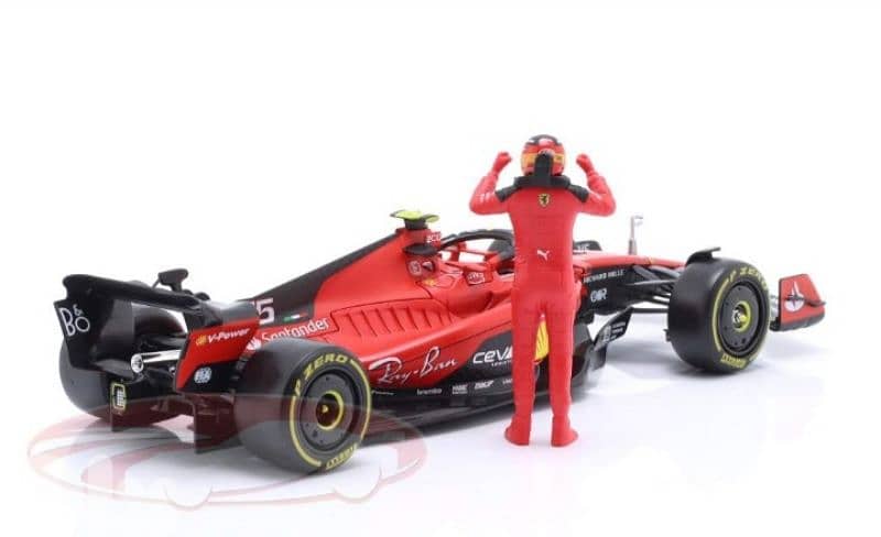 Ferrari SF23 (Carlos Sainz Jr #55) diecast car model 1:24 3