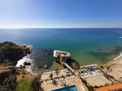 Panoramic sea view chalet on sea beach Panoramic sea view chalet on sea beach