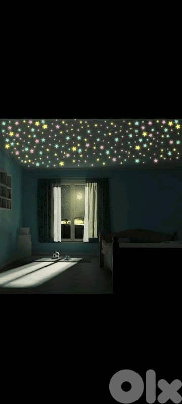 luminous wall snowflakes and stars 3