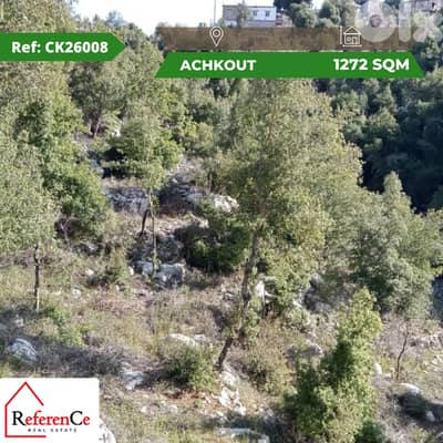 land for sale in Achkout أرض للبيع في عشقوت