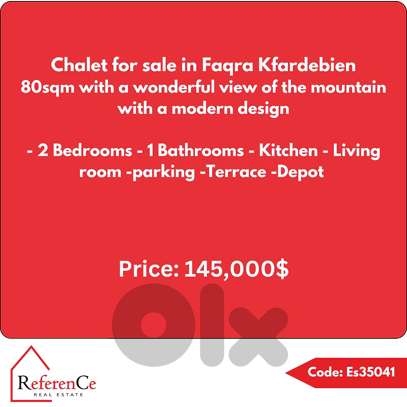 Chalet with terrace if faqra شاليه مع تراس في فقرا