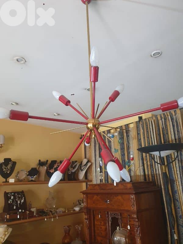 mid century 1950 lustre sputnik 9 lamps in excellent condifion 0