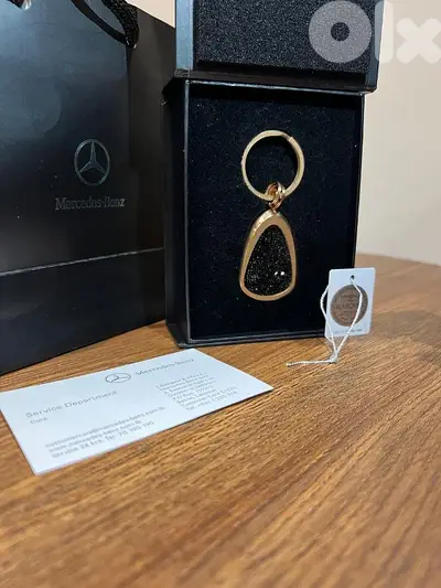 SWAROVSKI Keyring Crystal Rose Gold Genuine Mercedes Benz Collection