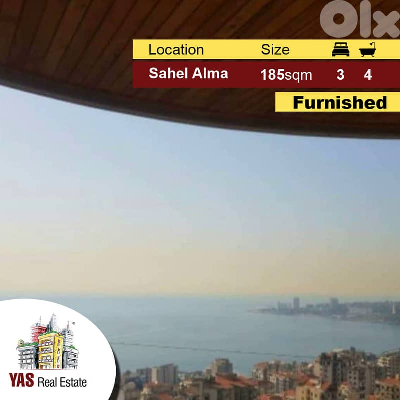 Sahel Alma 185m2 | Furnished | Renovated | Luxury | IV | 0