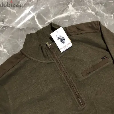 US POLO Original Sweater Dark Khaki size XL