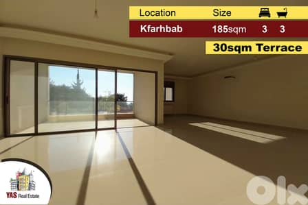 Kfarhbab 185m2 | 30m2 Terrace | Brand new | Payment Facilties | YV |