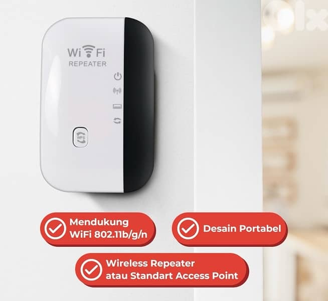 WiFi Range Extender - Internet Booster & Wireless Signal Repeater 2