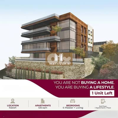 Spacious Modern apartment for Sale in Rabieh | Prime | Full Seaviews